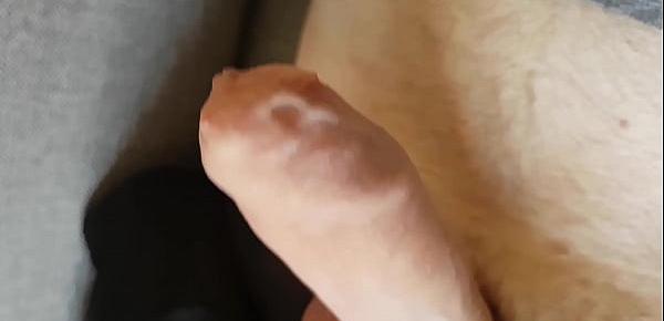  Close up wanking nice uncut cock